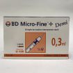 BD Micro-Fine+ Demi Siringa Insulina 0,3ml G30 8mm 30 Pezzi